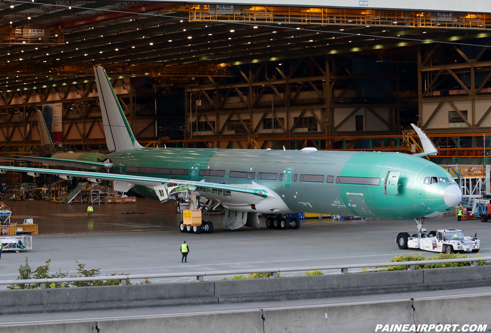 Lufthansa 777-9 at KPAE Paine Field