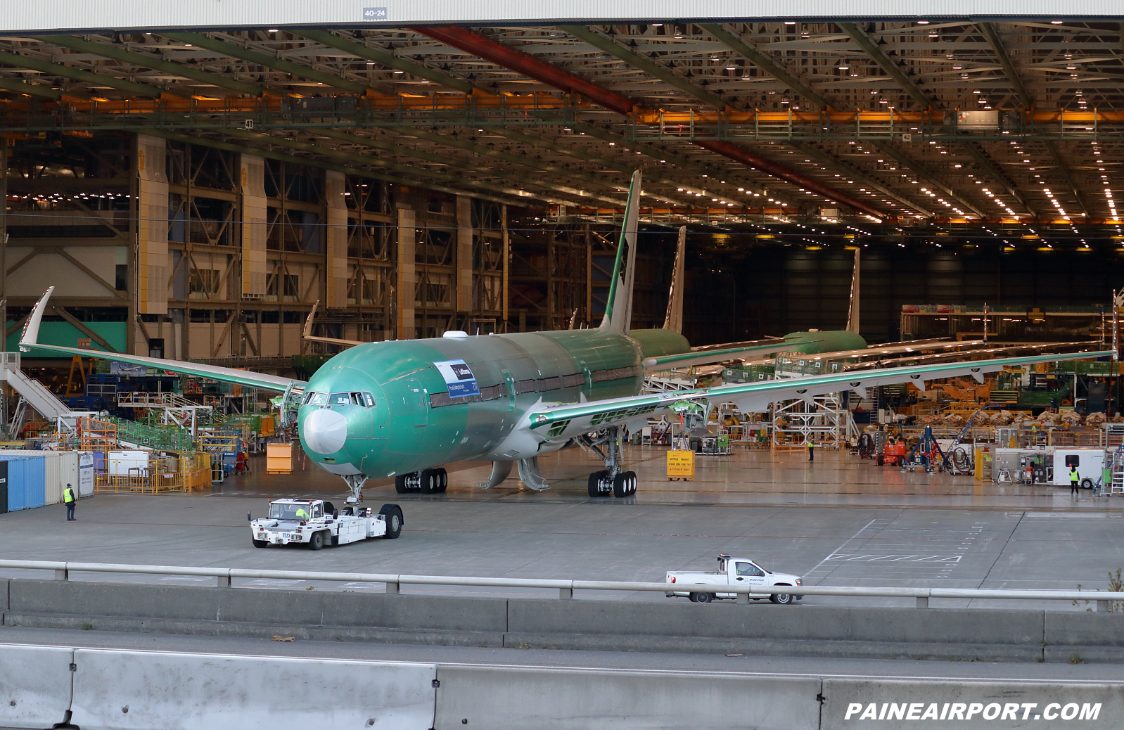 Lufthansa 777-9 at KPAE Paine Field