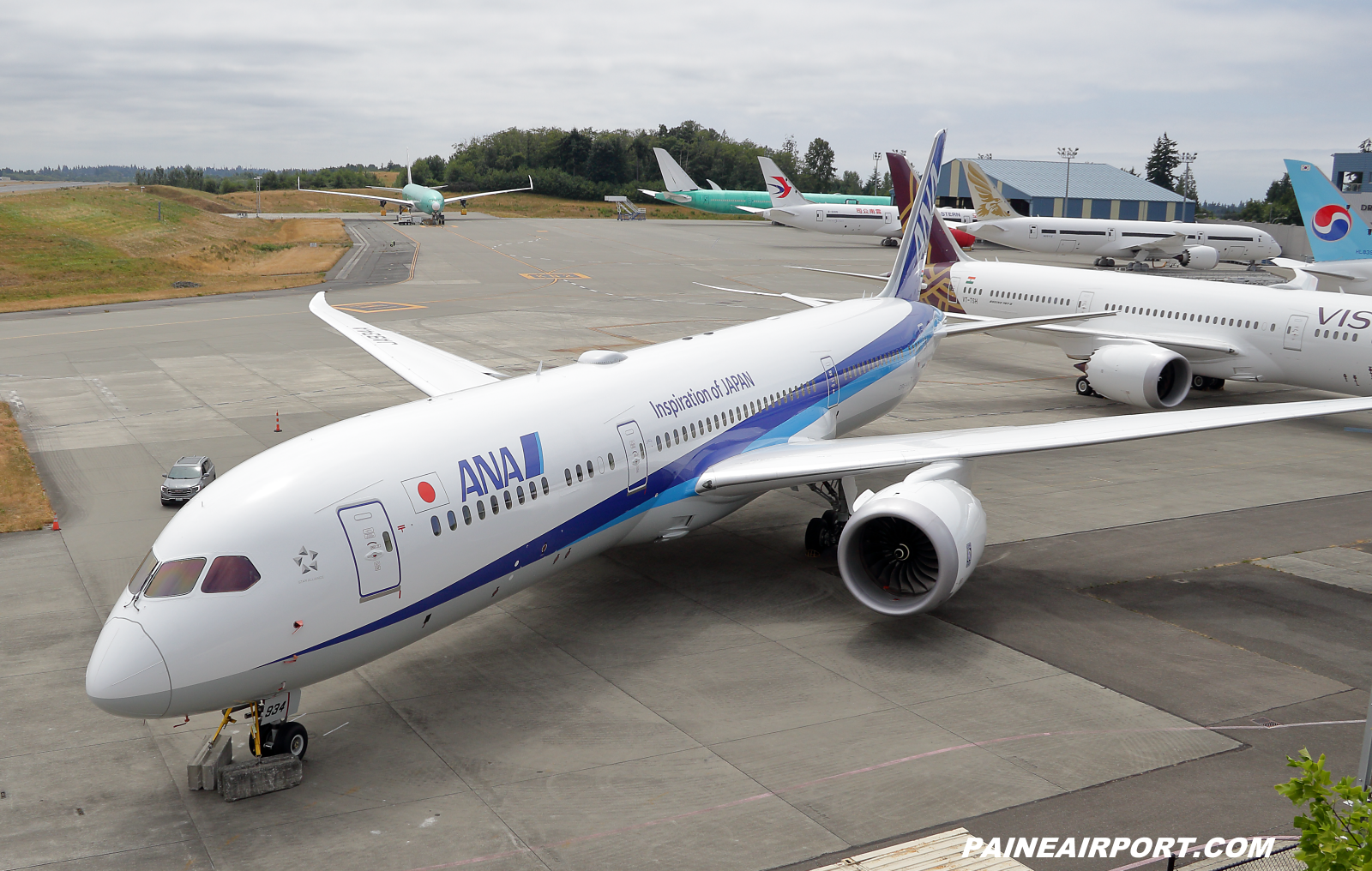 ANA 787-9 JA934A at KPAE Paine Field