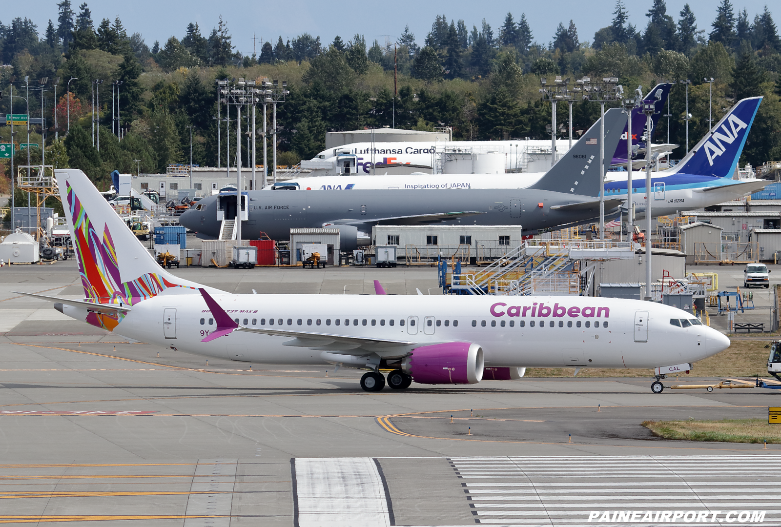 Caribbean Airlines 737 9Y-CAL at KPAE Paine Field