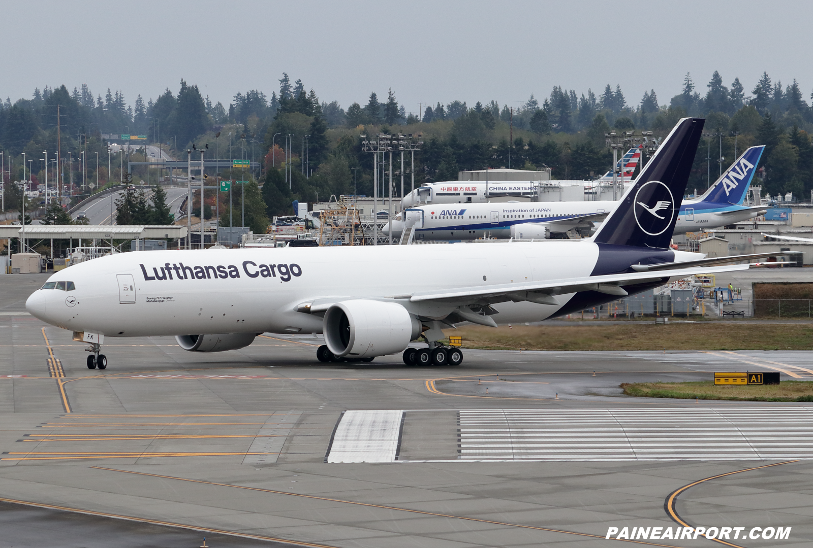 Lufthansa Cargo 777F D-ALFK at KPAE