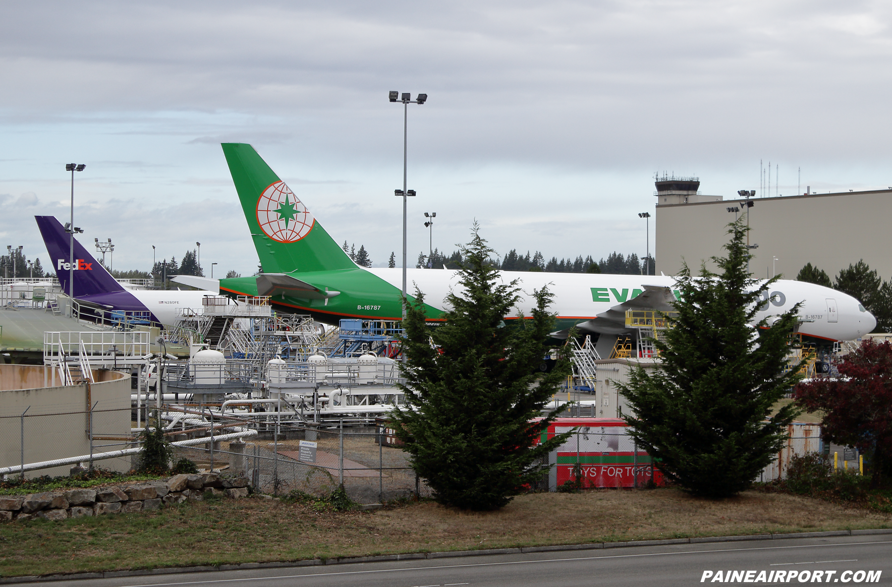 EVA Air Cargo 777F B-16787 at KPAE Paine Field 