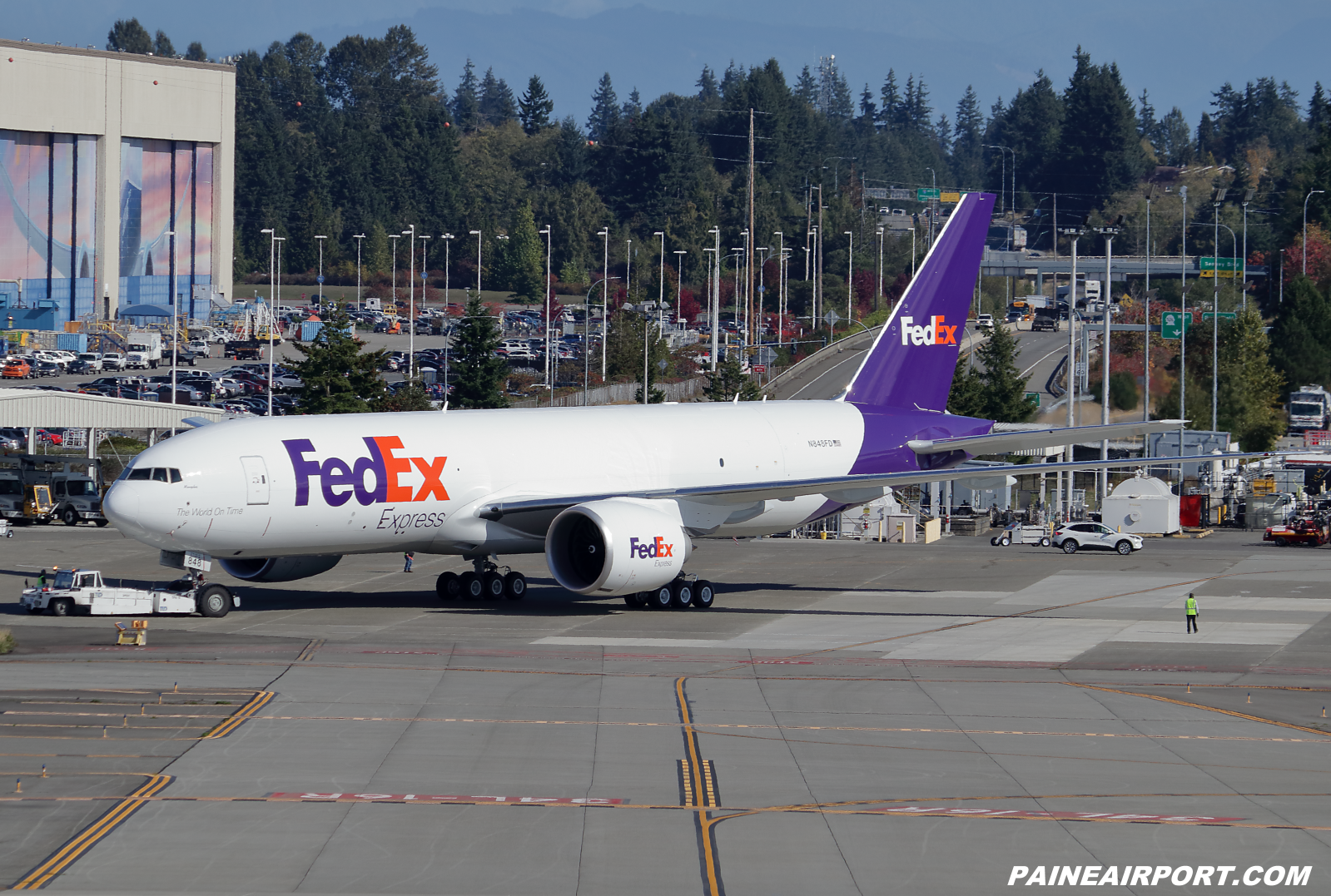 FedEx 777F N848FD at KPAE Paine Field