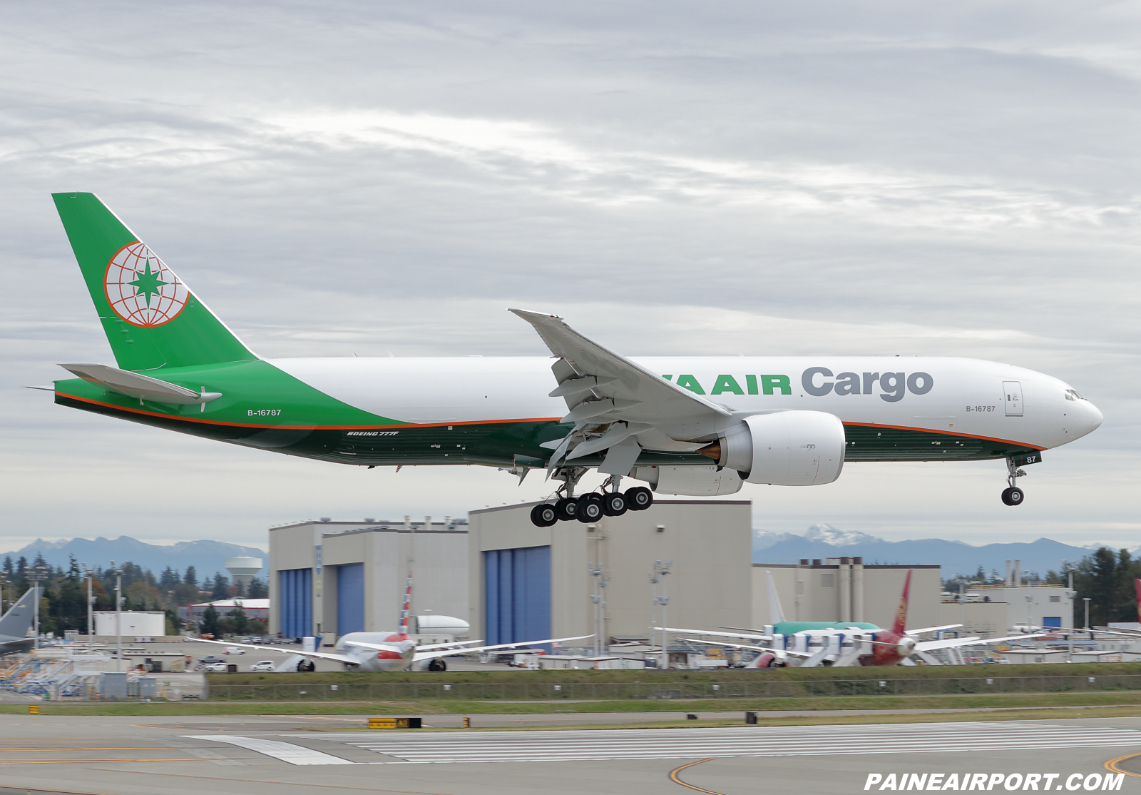 EVA Air Cargo 777F B-16787 at KPAE Paine Field