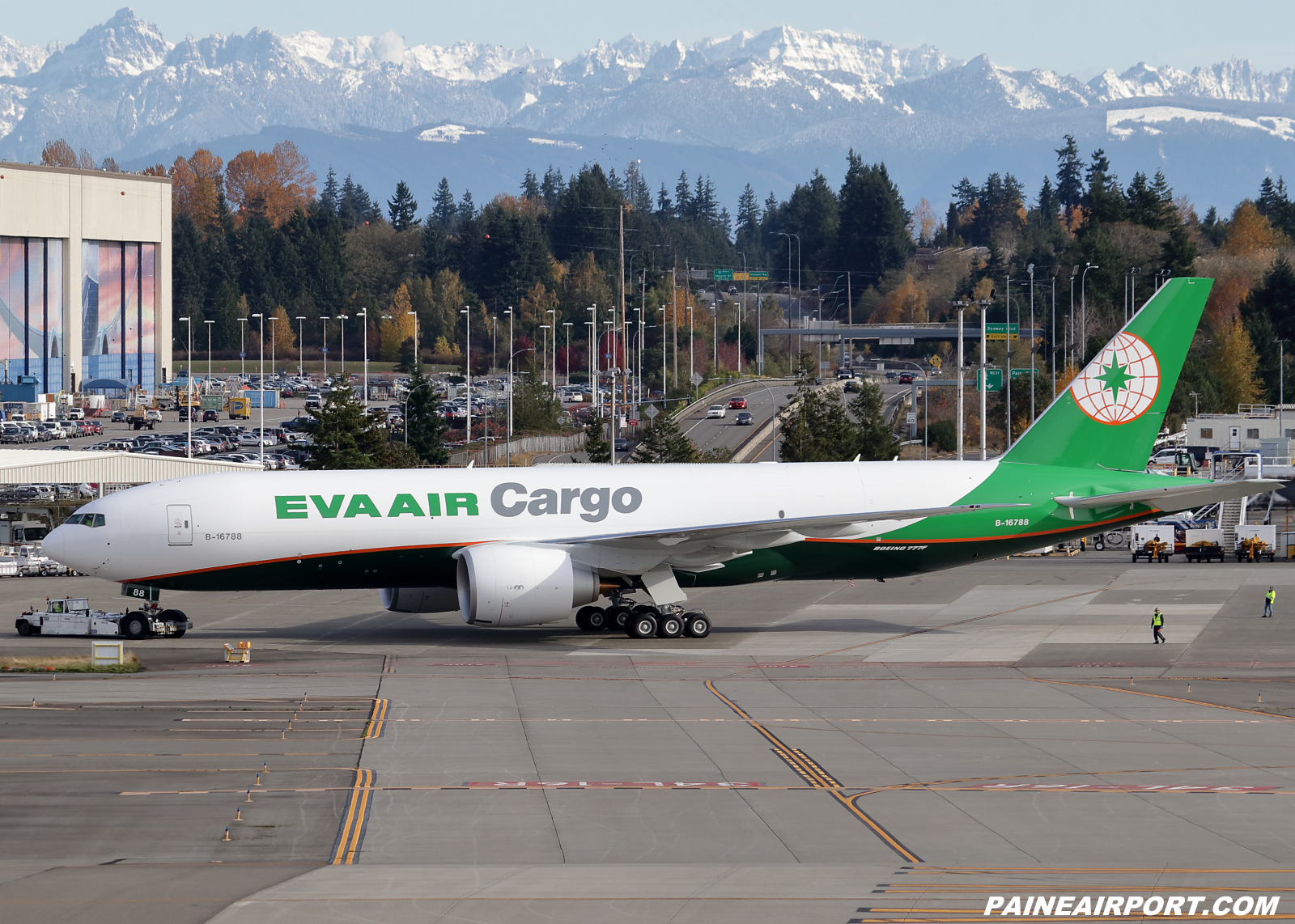 EVA Air Cargo 777F B-16788 at KPAE Paine Field